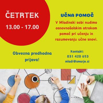 Mladinska soba - učna pomoč 